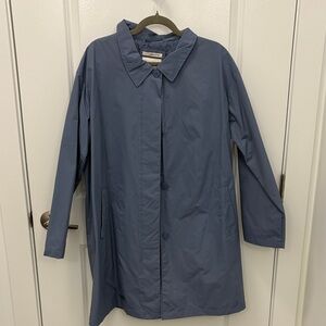 a new day Women's Slate Blue Trench Coat